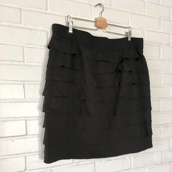 Alfani Dresses & Skirts - ALFANI Black Tiered Ruffle Skirt